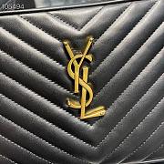 YSL | Lou Camera Black Bag In Quilted Leather Gold - 612544 - 23 x 16 x 6 cm - 6