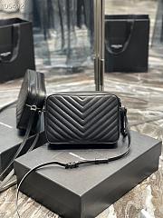 YSL | Lou Camera Black Bag In Quilted Leather - 612544 - 23 x 16 x 6 cm - 3