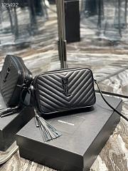 YSL | Lou Camera Black Bag In Quilted Leather - 612544 - 23 x 16 x 6 cm - 4