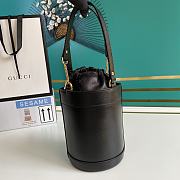 GUCCI | Gucci Horsebit 1955 small black bucket bag - 637115 - 14 x 19 x 14 cm - 2