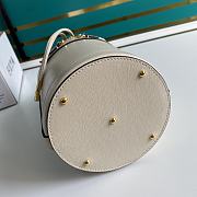 GUCCI | Horsebit 1955 small white bucket bag - 637115 - 14 x 19 x 14 cm - 5