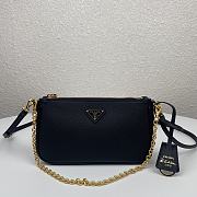 PRADA | Re-Edition 2000 shoulder black bag - 1BH171 - 20 x 11.5 x 5cm - 1