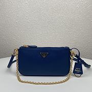 PRADA | Re-Edition 2000 shoulder blue bag - 1BH171 - 20 x 11.5 x 5cm - 1
