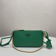 PRADA | Re-Edition 2000 shoulder green bag - 1BH171 - 20 x 11.5 x 5cm - 1