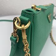 PRADA | Re-Edition 2000 shoulder green bag - 1BH171 - 20 x 11.5 x 5cm - 6