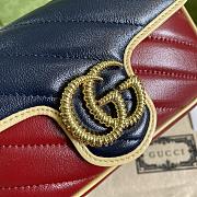 GUCCI | GG Marmont Super Mini Bag Blue/Red - 574969 - 16.5x10.2x5.1cm - 6