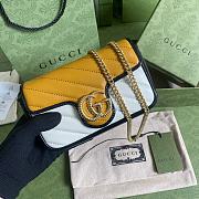 GUCCI | GG Marmont Super Mini Bag Kebai/yellow - 574969 - 16.5x10.2x5.1cm - 1