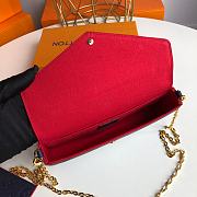 Louis Vuitton | Pochette Félicie Navy Blue/Red - M64099 - 21 x 12 x 3 cm - 2