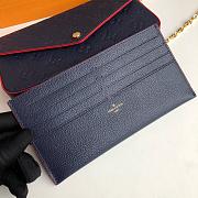 Louis Vuitton | Pochette Félicie Navy Blue/Red - M64099 - 21 x 12 x 3 cm - 3