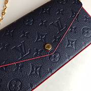 Louis Vuitton | Pochette Félicie Navy Blue/Red - M64099 - 21 x 12 x 3 cm - 6