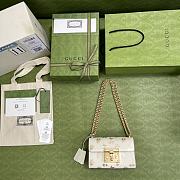 GUCCI | Padlock small white berry shoulder bag - 409487 - 20 x 12.5 x 8 cm - 5
