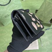 GUCCI | GG Marmont black berry card case wallet - 456126 - 11 x 8 x 2.5cm - 6