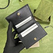 GUCCI | GG Marmont black berry card case wallet - 456126 - 11 x 8 x 2.5cm - 5