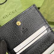 GUCCI | GG Marmont black berry card case wallet - 456126 - 11 x 8 x 2.5cm - 3