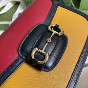 GUCCI | Horsebit 1955 red/yellow shoulder bag - 602204 - 25 x 18 x 8cm - 3