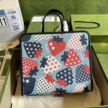 GUCCI | Children's strawberry star tote bag - 605614 -  28 x 26.5 x 9cm