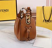 FENDI | POMODORINO Brown mini-bag - 8BS059 - 24×9.5×14cm - 3