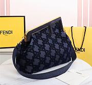 FENDI | FIRST MEDIUM Blue denim bag - 8BP127 - 32.5 x 15 x 23.5 cm - 5