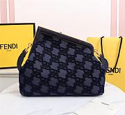 FENDI | FIRST MEDIUM Blue denim bag - 8BP127 - 32.5 x 15 x 23.5 cm - 6