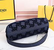 FENDI | FIRST MEDIUM Blue denim bag - 8BP127 - 32.5 x 15 x 23.5 cm - 3