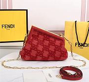 FENDI | FIRST Small Red bag - 8BP129 - 26 x 9.5 x 18 cm - 6