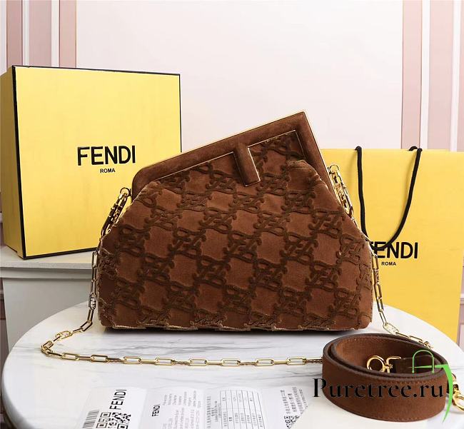 FENDI | FIRST MEDIUM Brown bag - 8BP127 - 32.5 x 15 x 23.5 cm - 1