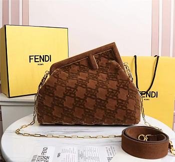 FENDI | FIRST MEDIUM Brown bag - 8BP127 - 32.5 x 15 x 23.5 cm