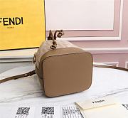 FENDI | MON TRESOR FF beige wool mini-bag - 8BS010 - 17 x 12 x 10 cm - 6
