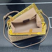 FENDI | FIRST SMALL Beige ostrich leather bag - 8BP129 - 26×9.5×18cm - 6