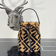 FENDI | MON TRESOR Mini-bag in brown sheepskin - 8BS010 - 18x12cm - 1