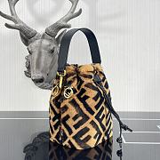 FENDI | MON TRESOR Mini-bag in brown sheepskin - 8BS010 - 18x12cm - 6