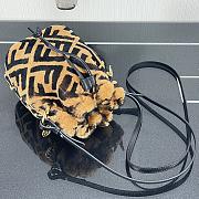 FENDI | MON TRESOR Mini-bag in brown sheepskin - 8BS010 - 18x12cm - 4