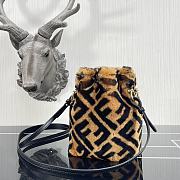 FENDI | MON TRESOR Mini-bag in brown sheepskin - 8BS010 - 18x12cm - 2