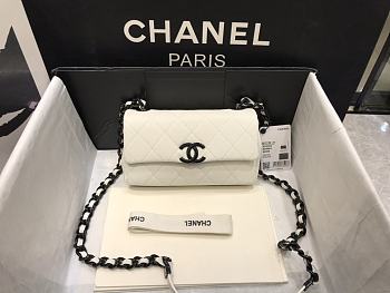 CHANEL | My Everything white Flap Bag - AS2302 - 20 x 12.5 x 6cm