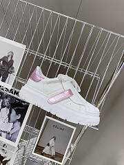 DIOR-ID SNEAKER White and Metallic Pink Calfskin - 4