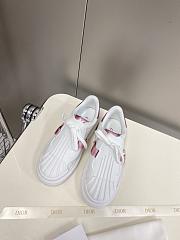 DIOR-ID SNEAKER White and Metallic Pink Calfskin - 2