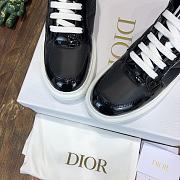 DIOR | D-PLAYER SNEAKER White and Black Quilted Nylon - 4