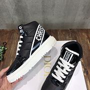 DIOR | D-PLAYER SNEAKER White and Black Quilted Nylon - 5