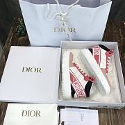DIOR | D-PLAYER SNEAKER Pink Multicolor Technical Fabric and Calfskin - 6