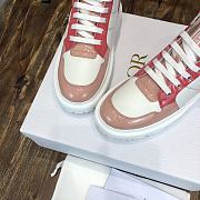 DIOR | D-PLAYER SNEAKER Pink Multicolor Technical Fabric and Calfskin - 4