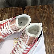 DIOR | D-PLAYER SNEAKER Pink Multicolor Technical Fabric and Calfskin - 2