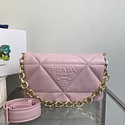 PRADA | Padded nappa leather pink bag - 1BD306 - 31 x 19 x 8.5cm - 1