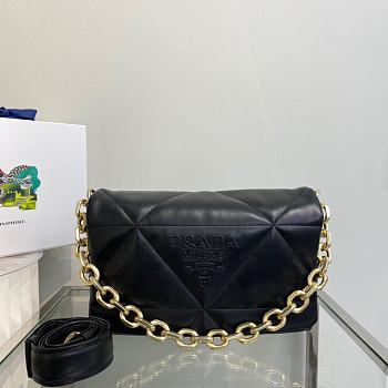 PRADA | Padded nappa leather black bag - 1BD306 - 31 x 19 x 8.5cm