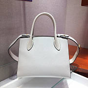 PRADA | Small White Saffiano Leather Monochrome Bag - 1BA156 - 26x20x15cm - 4