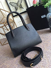 PRADA | Small Black Saffiano Leather Monochrome Bag - 1BA156 - 26x20x15cm - 4