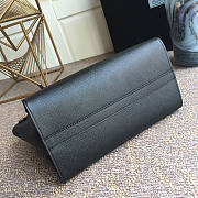 PRADA | Small Black Saffiano Leather Monochrome Bag - 1BA156 - 26x20x15cm - 3
