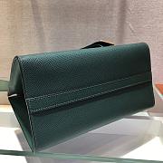 PRADA | Small Green Saffiano Leather Monochrome Bag - 1BA156 - 26x20x15cm - 3