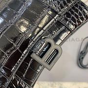 Balenciaga | Hourglass Top Handle Crocodile XS Black - 19 cm - 4