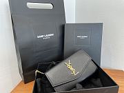 YSL | UPTOWN CHAIN WALLET IN GRAIN Black - 607788 - 19x12x4cm - 1