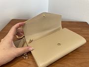 YSL | UPTOWN CHAIN WALLET IN GRAIN Beige - 607788 - 19x12x4cm - 6